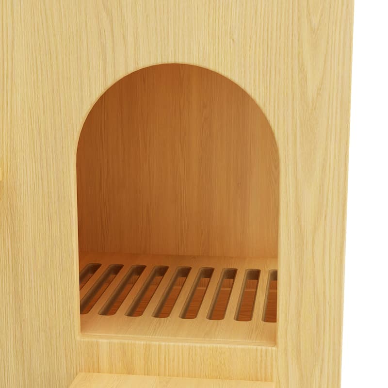 40" CatFriendly Litter Box Enclosure with Storage Bookcase